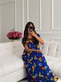 Robe Tiziri Bleu Roi Pampa