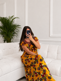 Robe Tiziri Moutarde Flora