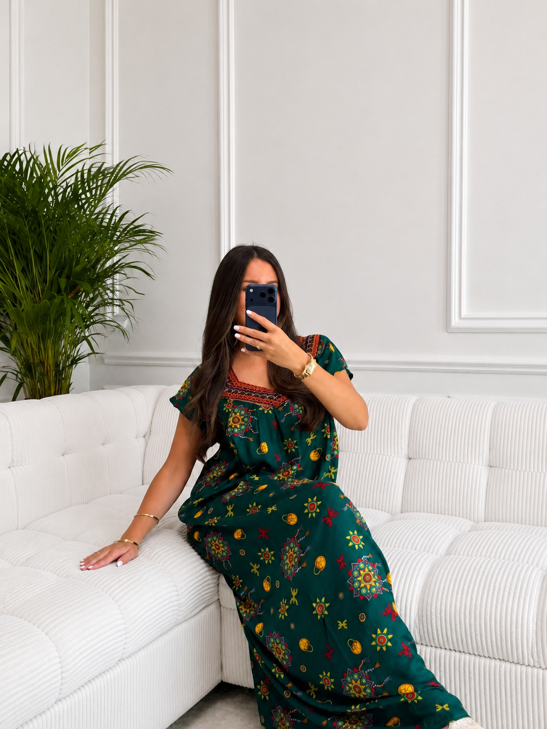 Robe Tiziri Verte Emeraude