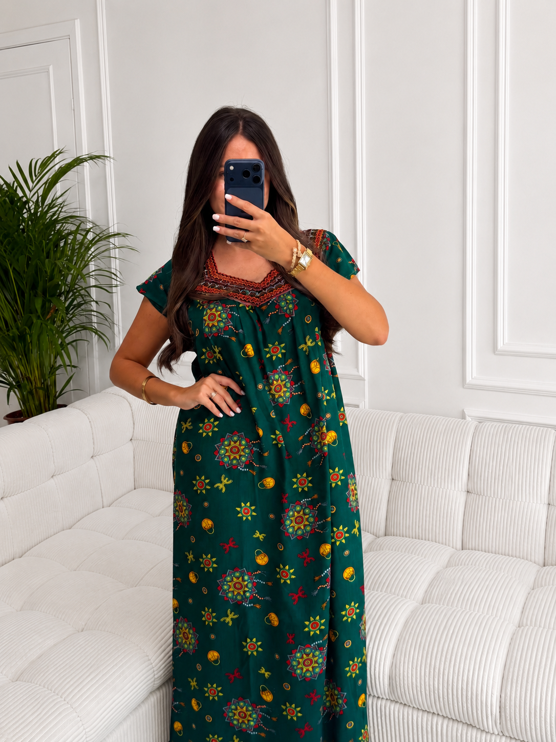 Robe Tiziri Verte Emeraude