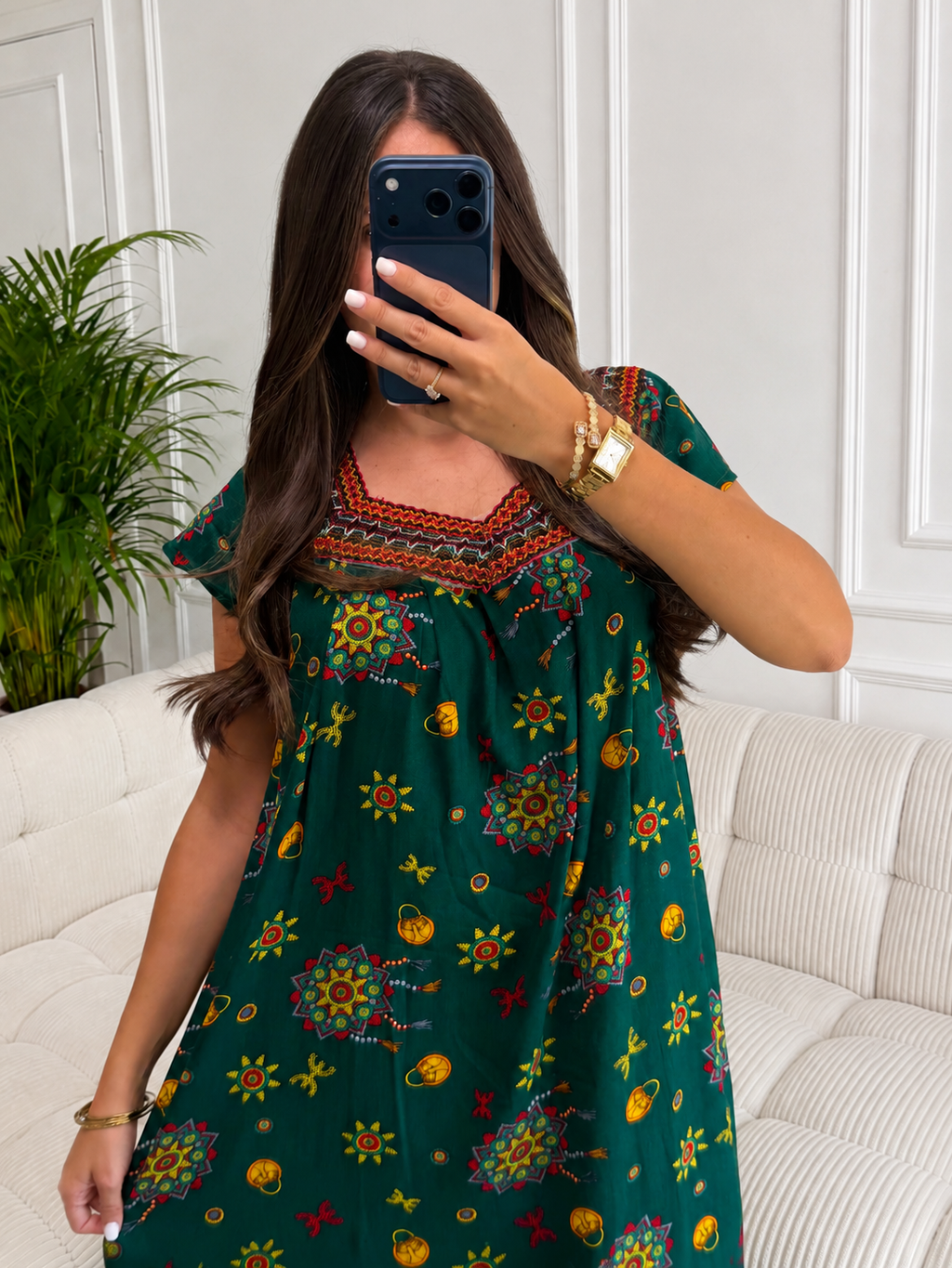 Robe Tiziri Verte Emeraude