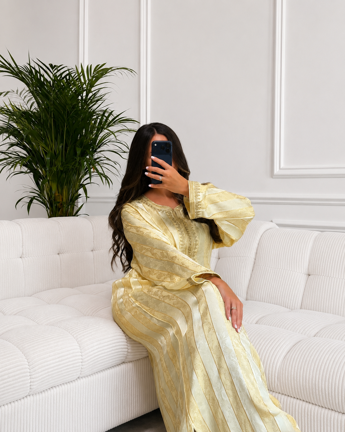Gandoura jawhara jaune