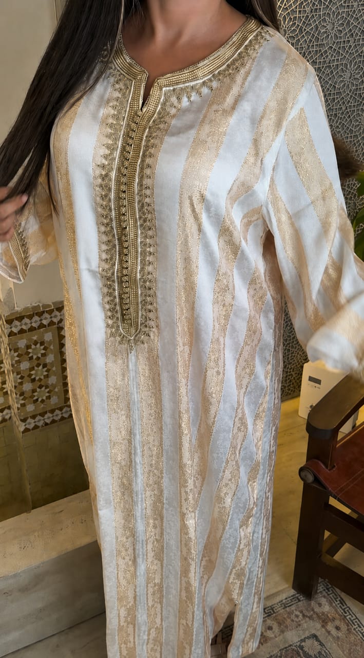 Gandoura Jawhara Blanche