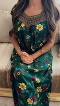 Robe Tiziri Flora Vert Emeraude