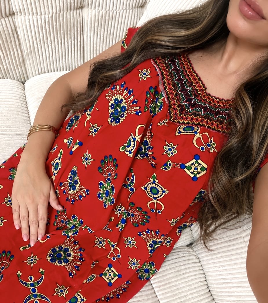 Robe Tiziri Amazigh Rouge
