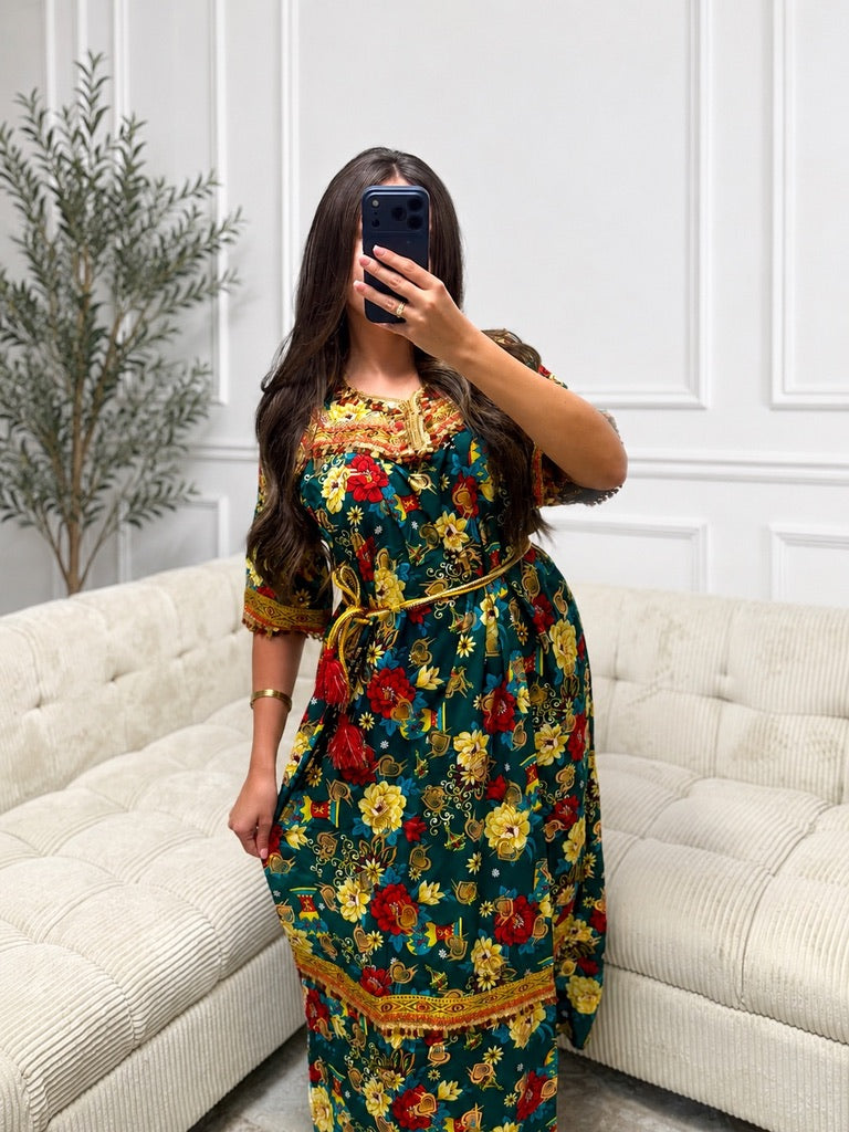 Tannengrünes Kleid Amel