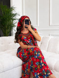 Robe Tiziri Rouge Flora